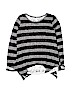 Xhilaration Stripes Black Pullover Sweater Size 10 - 12 - photo 1