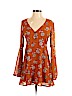 Forever 21 100% Polyester Orange Casual Dress Size S - photo 1