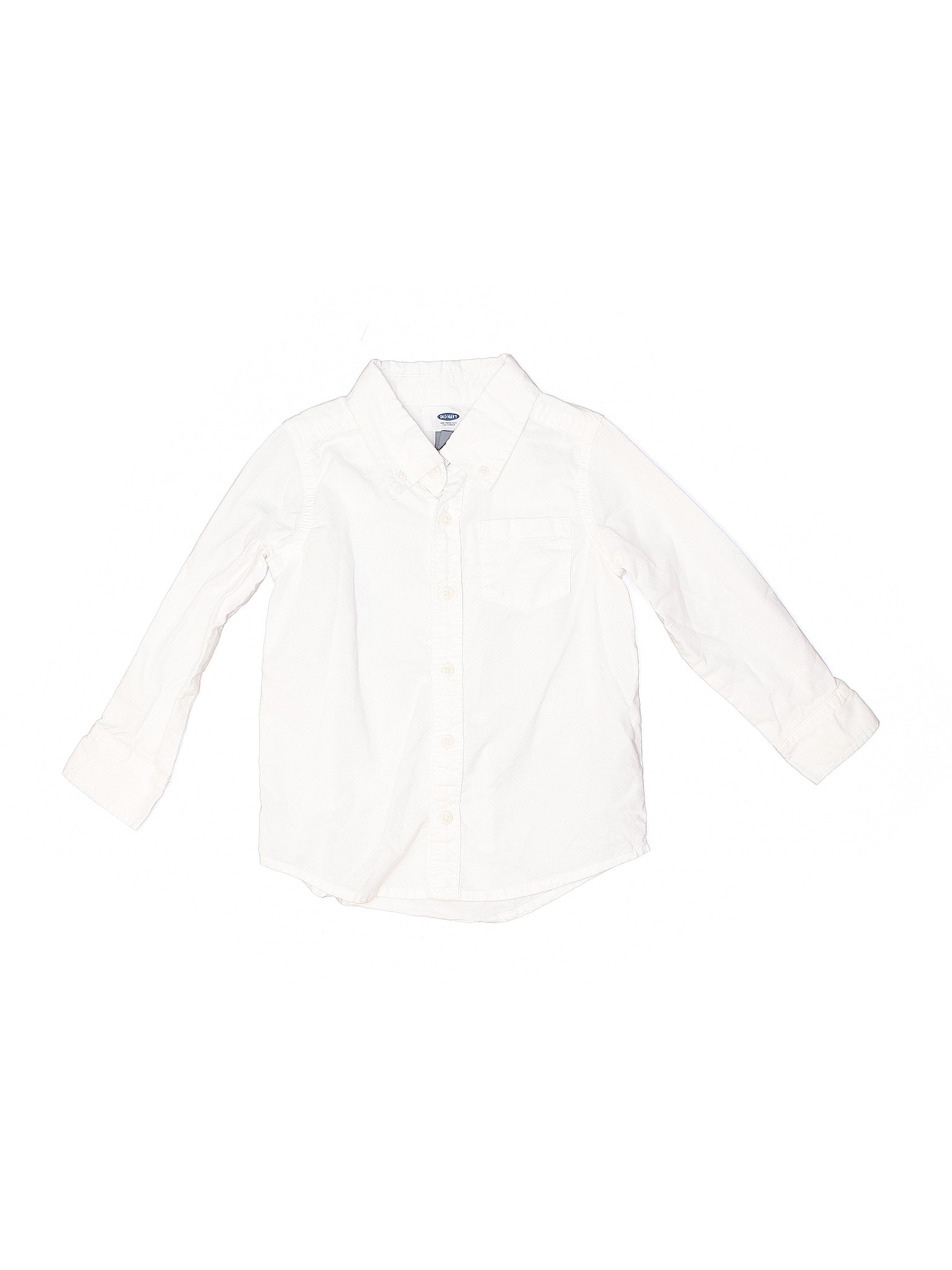 Old Navy Boys White Long Sleeve Button-Down Shirt 3T | eBay