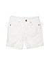 Justice Ivory Denim Shorts Size 10 - photo 1
