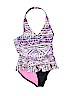 Wonder Nation Purple One Piece Swimsuit Size 7 - 8 - photo 1