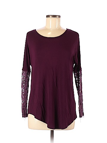 Bordeaux Long Sleeve Top (view 1)