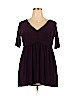 Torrid Purple Short Sleeve Top Size 1X Plus (1) - photo 1
