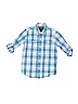 Gap Kids Outlet 100% Cotton Plaid Ivory Long Sleeve Button-Down Shirt Size S (kids) - photo 1