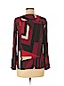 Ann Taylor LOFT 100% Polyester Burgundy Long Sleeve Blouse Size XS (petite) - photo 2