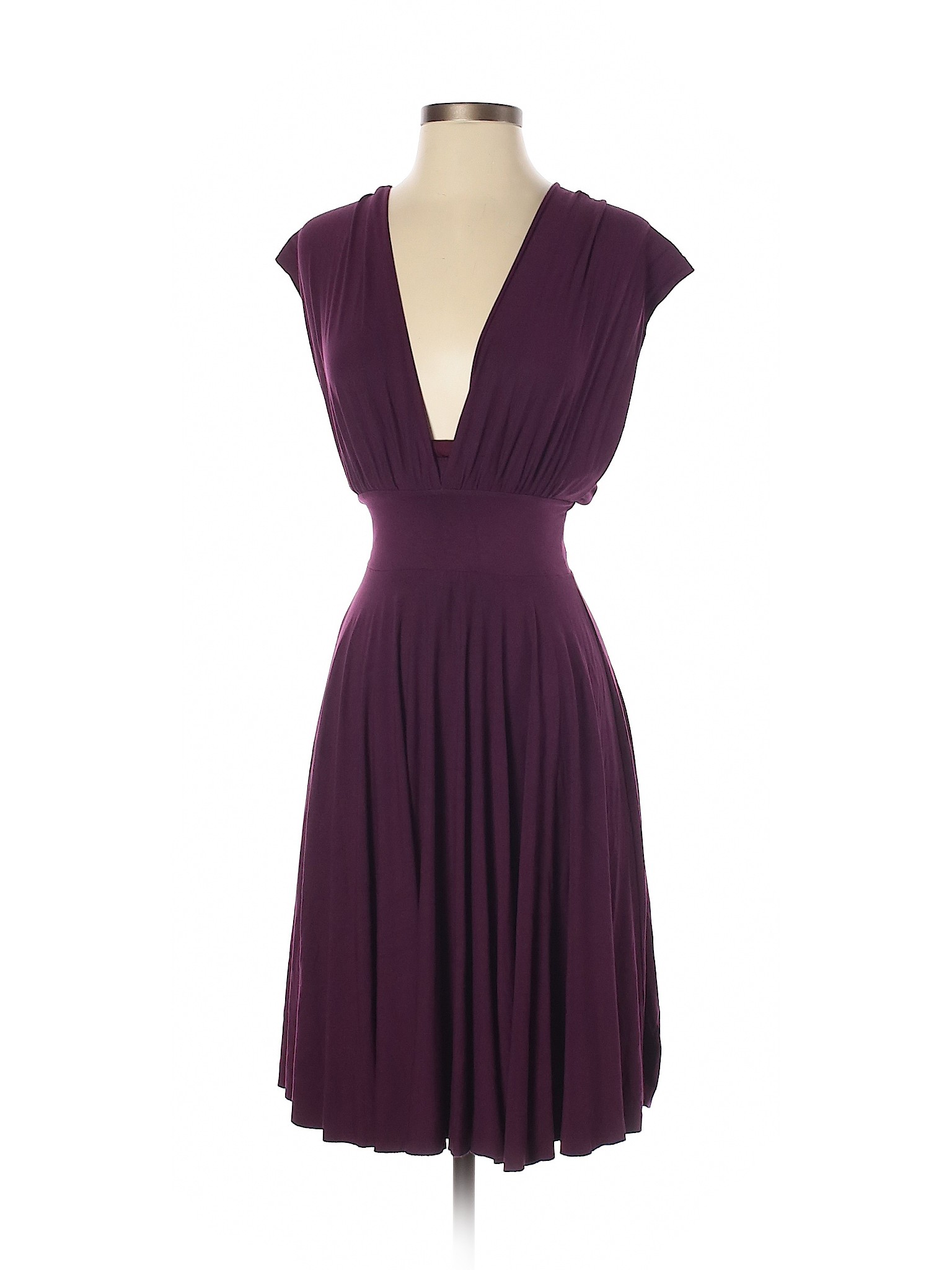 White House Black Market Women Purple Casual Dress 0 | eBay