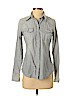 Lucky Brand 100% Cotton Gray Long Sleeve Button-Down Shirt Size S (petite) - photo 1