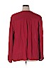 Style&Co 100% Polyester Red Long Sleeve Blouse Size XL - photo 2