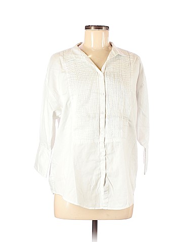 Elizabeth and James 3/4 Sleeve Button-Down Shirt (view 1)