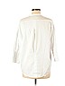 Elizabeth and James 100% Cotton White 3/4 Sleeve Button-Down Shirt Size XS - photo 2