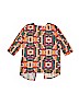 Luella Couture 100% Polyester Orange 3/4 Sleeve Blouse Size 8 - photo 1