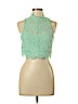 Intimately by Free People 100% Polyester Teal Sleeveless Blouse Size M - photo 1