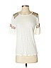 Ann Taylor LOFT White Short Sleeve Top Size S (petite) - photo 1