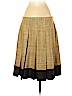 Trina Turk 100% Silk Tan Silk Skirt Size 8 - photo 2