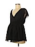 Old Navy - Maternity 100% Polyester Black Short Sleeve Blouse Size M - photo 1