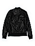H&M 100% Viscose Black Faux Leather Jacket Size 13 - 14 - photo 2