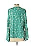 Ann Taylor LOFT Outlet 100% Polyester Teal Long Sleeve Blouse Size S - photo 2