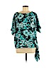 MICHAEL Michael Kors Blue Short Sleeve Blouse Size M - photo 1