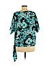 MICHAEL Michael Kors Blue Short Sleeve Blouse Size M - photo 2