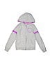 The Children's Place 100% Cotton Solid Gray Zip Up Hoodie Size 7 - 8 - photo 1