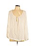 Vince. 100% Viscose Ivory Long Sleeve Blouse Size L - photo 1