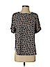 Banana Republic 100% Polyester Black Short Sleeve Blouse Size S (petite) - photo 1