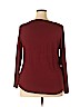 Jones New York Signature Burgundy Long Sleeve Top Size 1X - photo 2