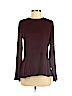 Theory 100% Silk Burgundy Long Sleeve Silk Top Size S - photo 1
