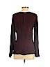 Theory 100% Silk Burgundy Long Sleeve Silk Top Size S - photo 2