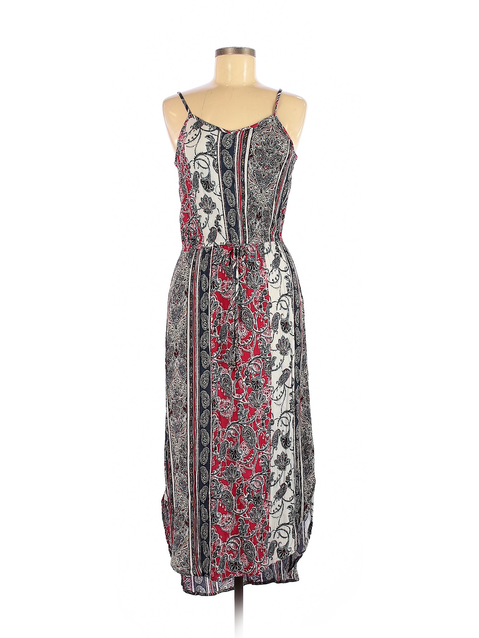 Knox Rose 100% Rayon Floral Paisley Red Casual Dress Size S - 62% off ...