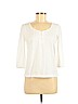 Lands' End Ivory 3/4 Sleeve Top Size XS (petite) - photo 1