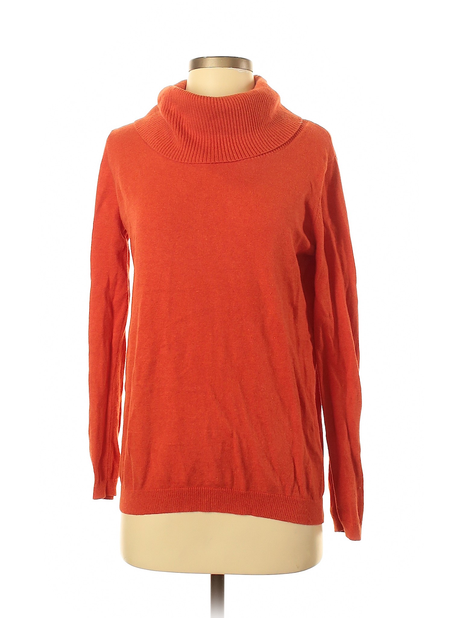 Lands' End Women Orange Pullover Sweater S | eBay