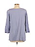 Ann Taylor LOFT Outlet 100% Cotton Purple 3/4 Sleeve T-Shirt Size XL - photo 2