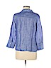 Coldwater Creek Blue 3/4 Sleeve Button-Down Shirt Size M (petite) - photo 2