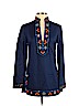 Tory Burch 100% Cotton Blue Casual Dress Size 2 - photo 1