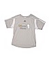 Adidas 100% Polyester Gray Active T-Shirt Size M (youth) - photo 1