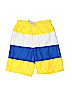 Lands' End 100% Polyester Yellow Board Shorts Size 10 - 12 - photo 1