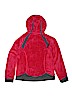 Arei 100% Polyester Solid Pink Fleece Jacket Size 14 - photo 2