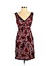 Anthropologie 100% Polyester Burgundy Cocktail Dress Size 4 (petite) - photo 1