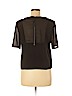 W118 by Walter Baker 100% Polyester Black Short Sleeve Top Size M - photo 2