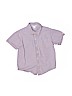 Janie and Jack 100% Cotton Blue Short Sleeve Button-Down Shirt Size 4T - photo 1