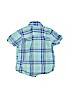 Carter's 100% Cotton Plaid Green Short Sleeve Button-Down Shirt Size 3T - photo 2