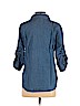 Gloria Vanderbilt Blue 3/4 Sleeve Button-Down Shirt Size S - photo 2