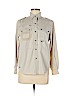 Lauren by Ralph Lauren 100% Cotton Tan Long Sleeve Button-Down Shirt Size M (petite) - photo 1