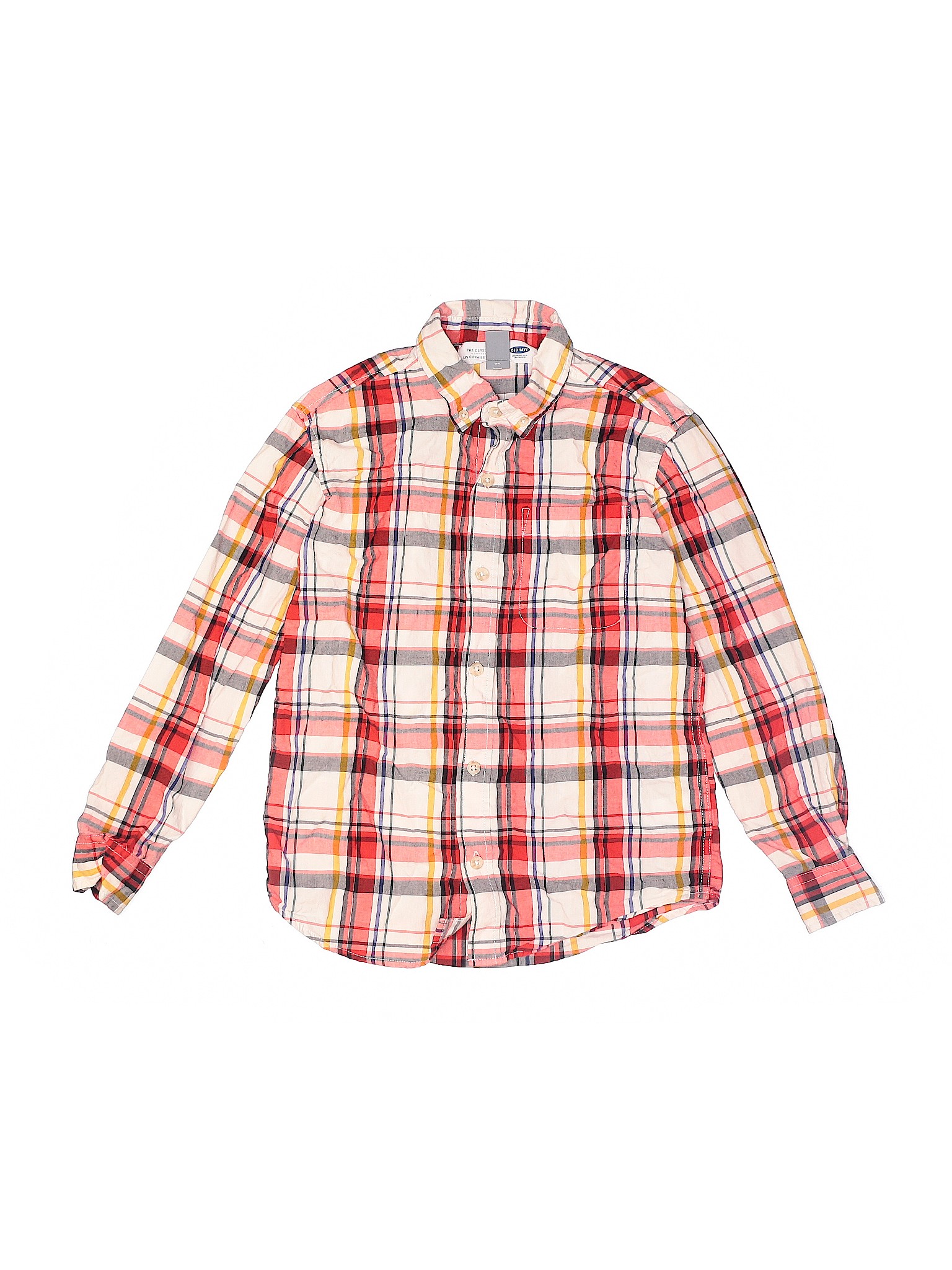 8 yr old girl with red button shirt