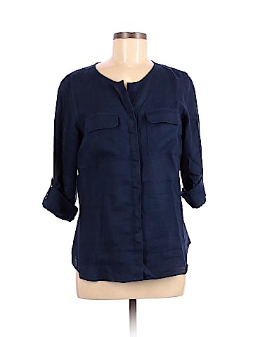Talbots 3/4 Sleeve Button-Down Shirt (view 1)