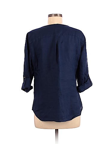 Talbots 3/4 Sleeve Button-Down Shirt (view 2)