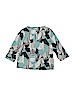 Miss MeMe 100% Cotton Teal 3/4 Sleeve Blouse Size 12 - photo 2