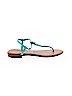 Italian Shoemakers Footwear 100% Leather Blue Sandals Size 7 - photo 1