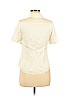 Ann Taylor Ivory Short Sleeve Silk Top Size 6 (petite) - photo 2